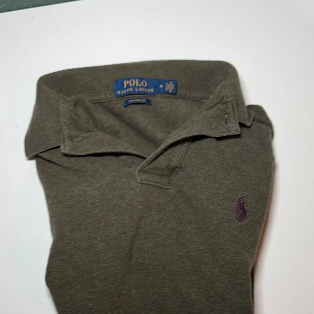 Polo by Ralph Lauren Dark Green Men's Polo Shirt Custom Fit Size Medium